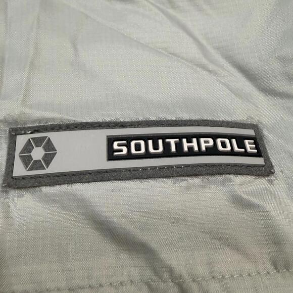 Southpole Jacket Mens Large Gray Reversible Fleece Lined Full Zip Y2K Streetwear - Picture 9 of 9